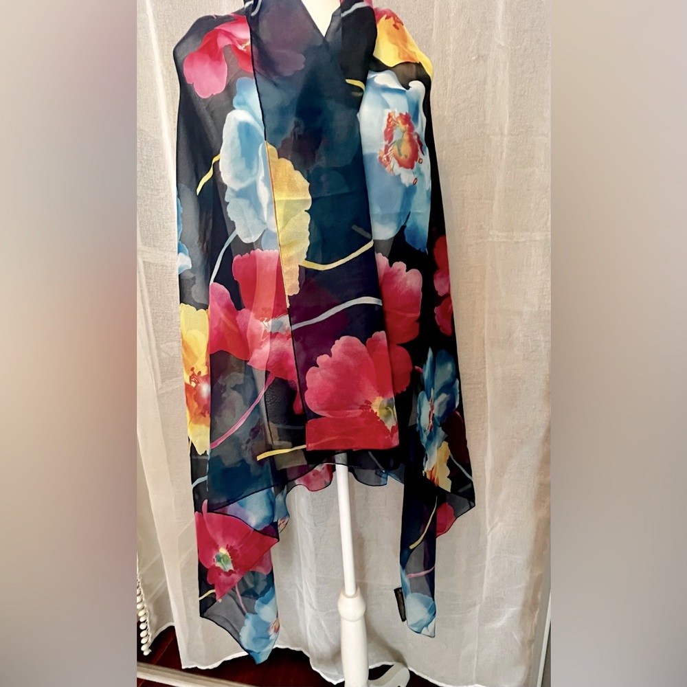 The Art of Scarf, Tie Rack oversized floral scarf